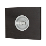 Рамка 1 постовая, скрытый монтаж, Шедель Форест, дерево, цвет угольно-черный BF7-610-119