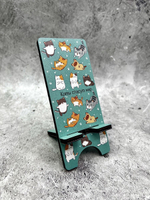 Подставка для телефона деревянная