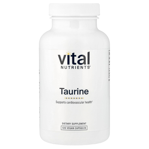 Vital Nutrients, таурин, 120 веганских капсул (1000 мг в 1 капсуле)
