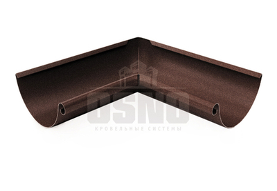 Угол желоба внутренний 90гр 125*90мм OSNO 8017 Мат.