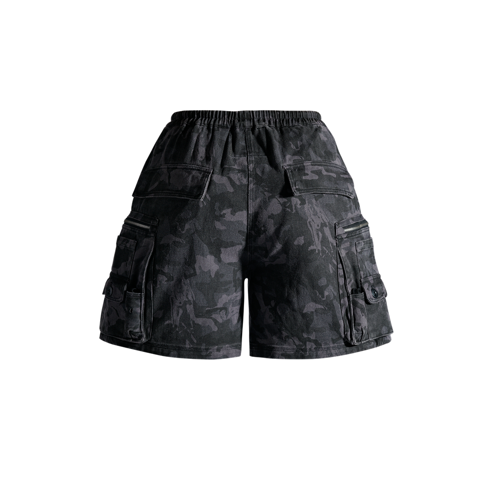 MULTIP cargo cumouflage shorts grey