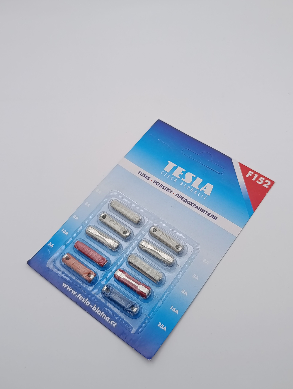 Предохранители TESLA F152(5 - 25 А) LADA ,блистер (10штук )