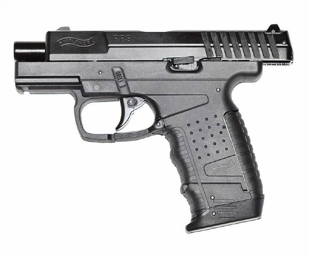 Пистолет пневматический Walther PPS Black Blowback, кал. 4,5 мм