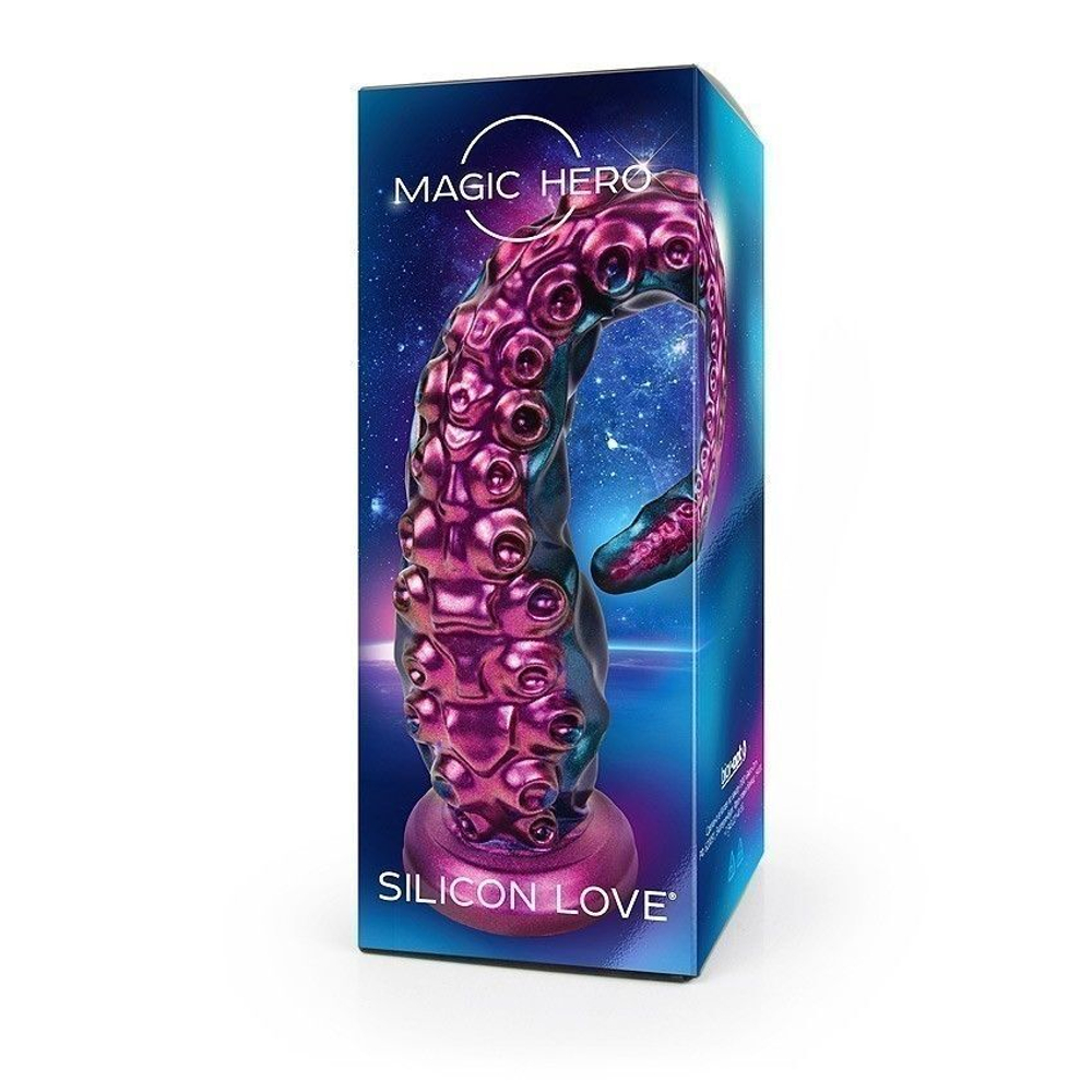 Фантазийный фаллоимитатор-щупальце на присоске - 27 см. (Цвет: разноцветный)