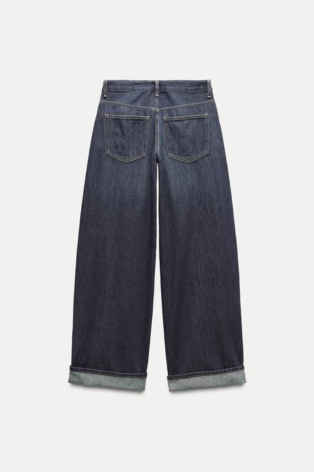 ZARA ДЖИНСЫ TRF RELAXED С НИЗКОЙ ПОСАДКОЙ И ОТВОРОТАМИ, ТЕМНЫЙ ИНДИГО, 6045/212 – купить за 8 107 P | kupi-brend.ru ZARA ДЖИНСЫ TRF RELAXED С НИЗКОЙ ПОСАДКОЙ И ОТВОРОТАМИ, ТЕМНЫЙ ИНДИГО, 6045/212 – купить за 8 107 P | kupi-brend.ru