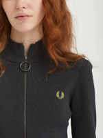 Женский Свитер Zip-through Mtllc Ribbd