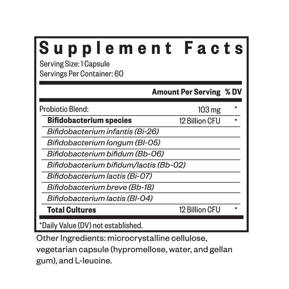 Seeking Health, ProBiota Bifidobacterium, бифидобактерии, 12 млрд КОЕ, 60 капсул