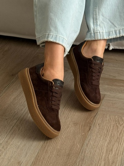 Кеды из натуральной замши