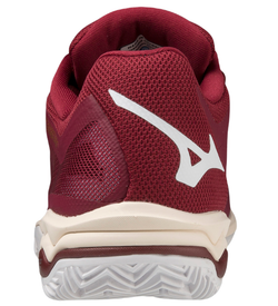 Женские теннисные кроссовки Mizuno Wave Exceed Light CC - cabernet/white/papyrus