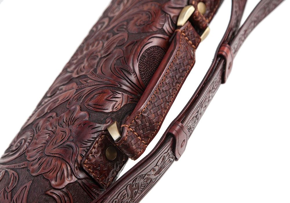 Тубус для кия "Classic ZG22" (2/2, натуральная кожа)