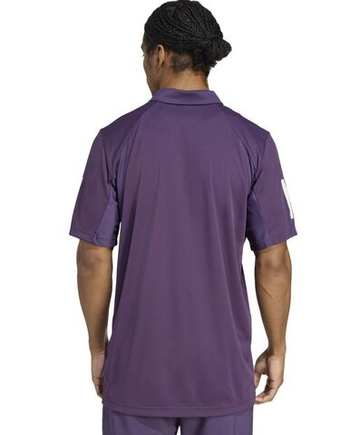 Мужское теннисное поло Adidas Club 3-Stripes - слива Аврора