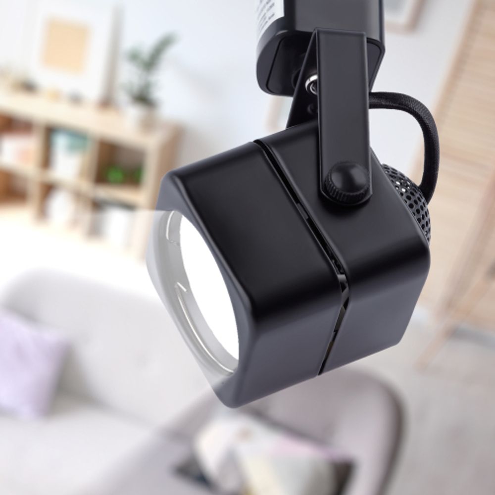 Трековый светильник однофазный ЭРА TR10-GU10 BK под лампу GU10 черный | Однофазные светильники под лампу