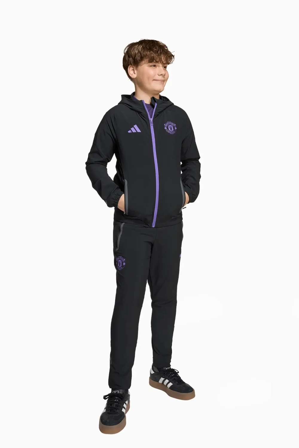 Ветровка adidas Manchester United 25/26 Competition Vis Tech Travel Junior - черный