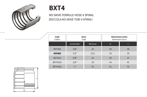 Муфта DN 16 4SP/R12 без зачистки