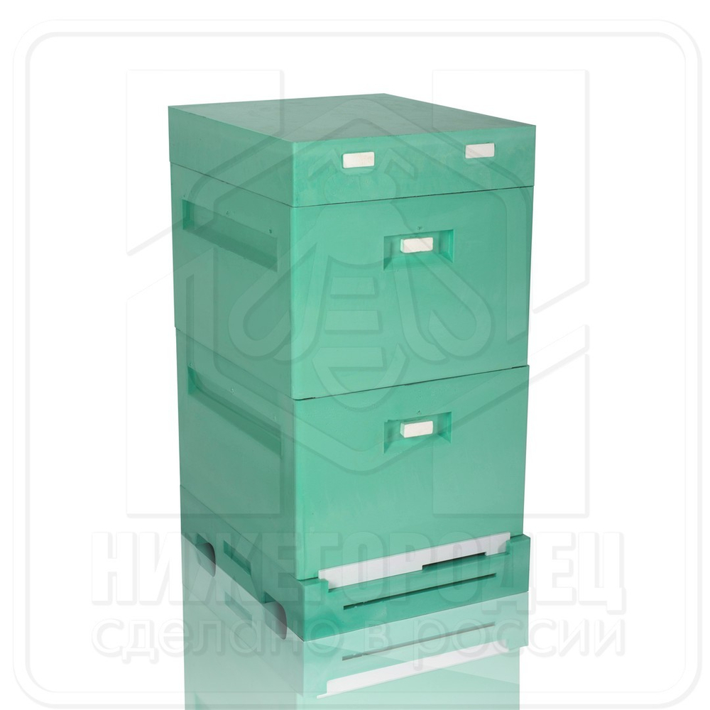 Улей ППУ Нижегородец 10 рамок Комплект 2 корпуса Дадан