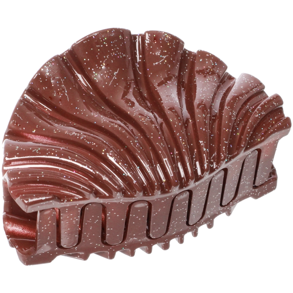 Заколка - краб для волос «AKS - MANTANA», микс 6 цветов, ракушка, 8*5см