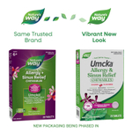 Nature's Way, Umcka®, жевательные таблетки для снятия аллергии и синусита, для детей от 6 лет, вишня, 20 таблеток