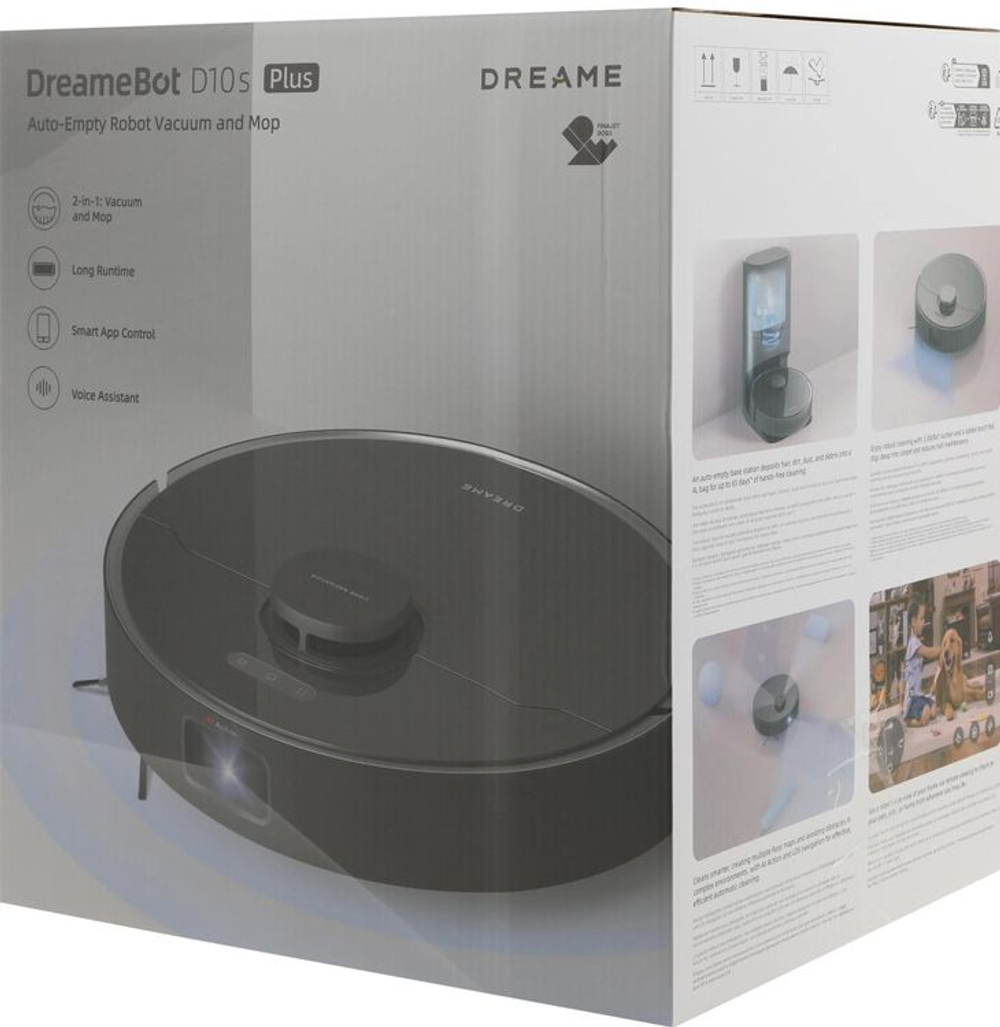 Робот-пылесос DREAME D10s Plus, 46Вт, черный/черный [rls6ad]