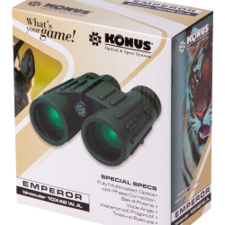 Бинокль Konus Emperor 10x42 WA Green — упаковка
