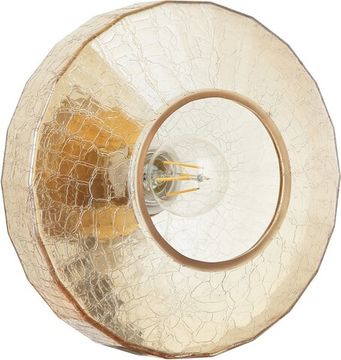 Светильник настенный-потолочный 1*Е27 2198/03/01CW бронза/янтарный Acordy Stilfort