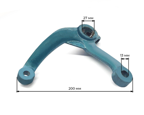 Сошка (рычаг) поворотный правый (конус 12/14 мм) для минитрактора Т-15/18/24