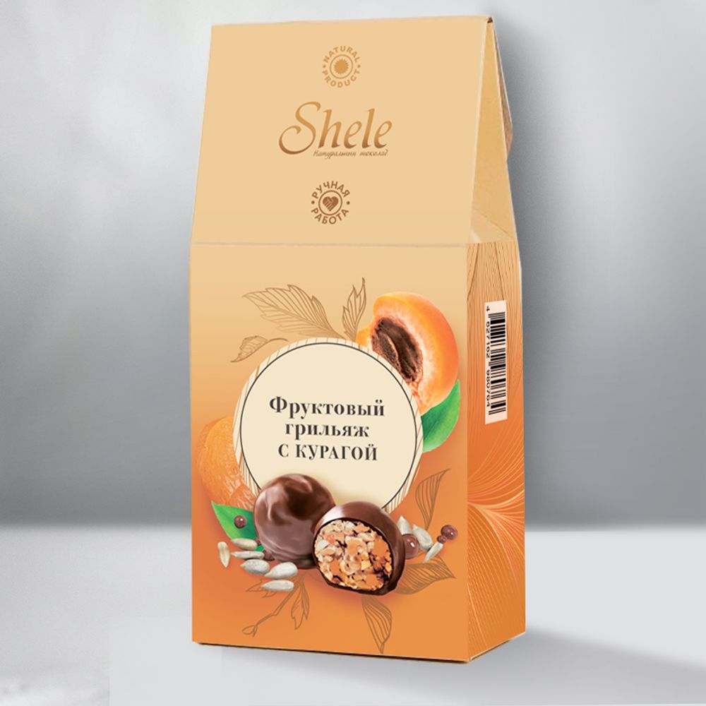 Конфеты Shele Фруктовый грильяж с курагой 120г – купить за 150 ...