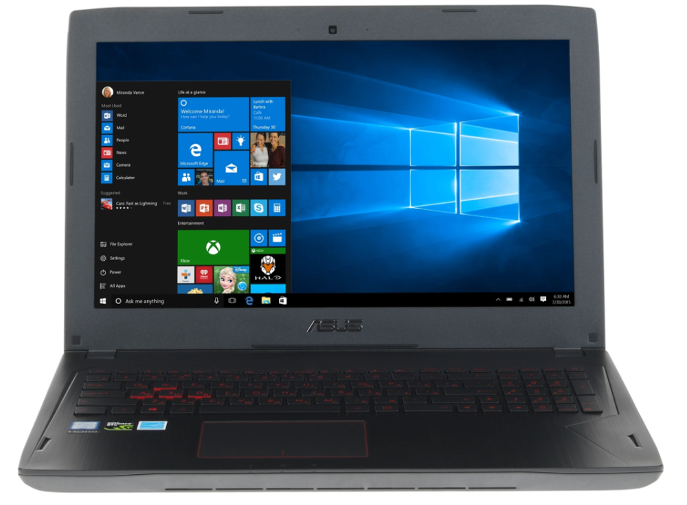 15.6" Ноутбук ASUS ZX53V (1920x1080, Intel Core i5-7300HQ, RAM 8ГБ, SSD 128ГБ, Nvidia GeForce GTX 1050, Win 10 Pro)