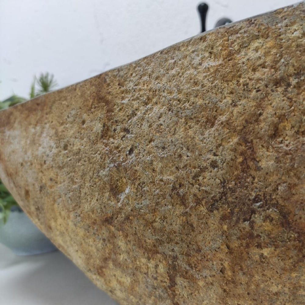 Раковина из речного камня RS-62010 (58*45*16)