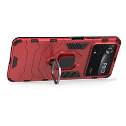 Противоударный чехол с кольцом Panther Case для Xiaomi Poco X4 Pro 5G