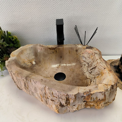 Раковина из окаменелого дерева Fossil Basin  53*39*15 см OD-02366