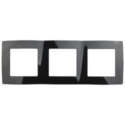 12-5003-06 ЭРА Рамка на 3 поста, Эра12, чёрный | Эра 12 Черный
