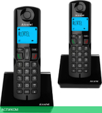 Радиотелефон DECT Alcatel S230 DUO Black