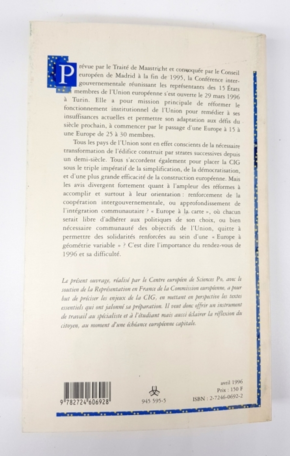 "La conférence intergouvernementale enjeux et documents"