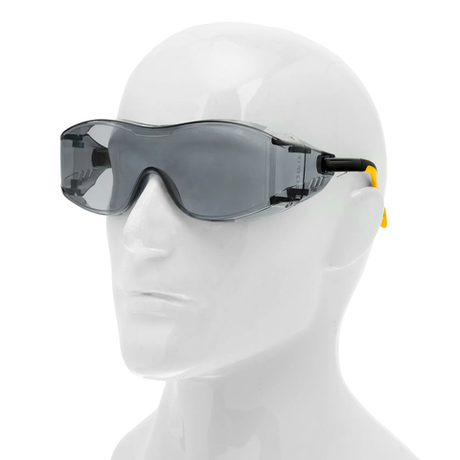 Очки защитные увеличенная дымчатая линза регулируемые дужки Denzel