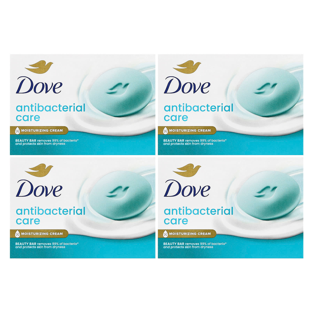 Dove, Мыло для красоты с антибактериальным эффектом, 4 шт., По 106 г (3,75 унции)