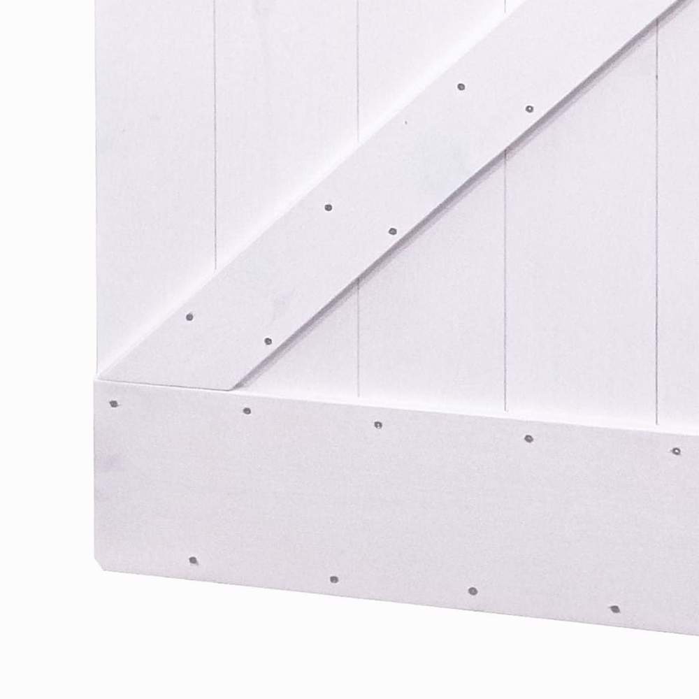 Дверь межкомнатная,100х210, Дези, из массива дерева, амбарная дверь, для дома и бани, белая, Dipriz