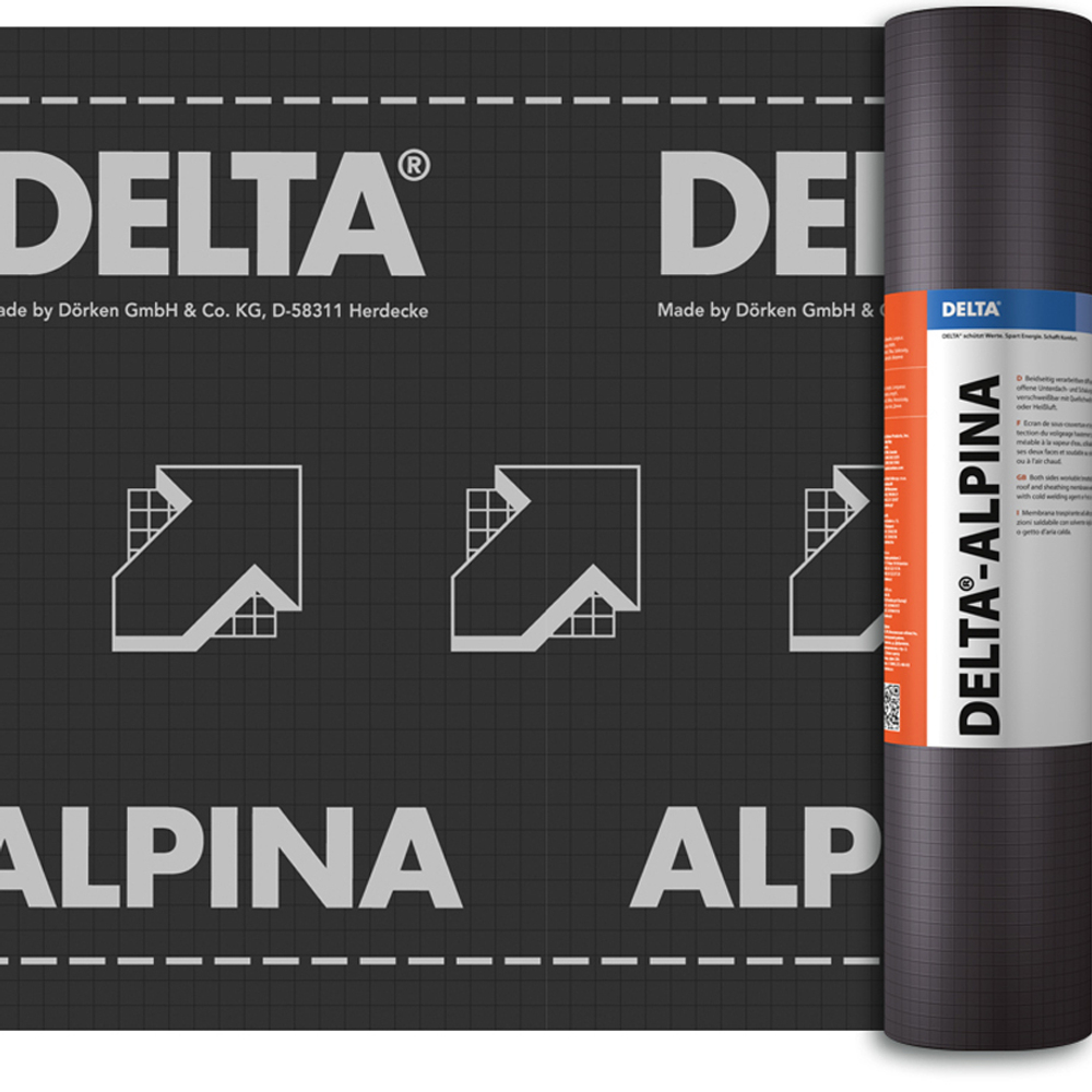 DELTA-ALPINA диффузионная мембрана для водонепроницаемой нижней кровли (1,5х30м), шт