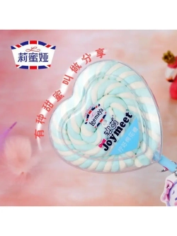 Воздушный зефир на палочке Голубое Сердце 60 г * 5 шт