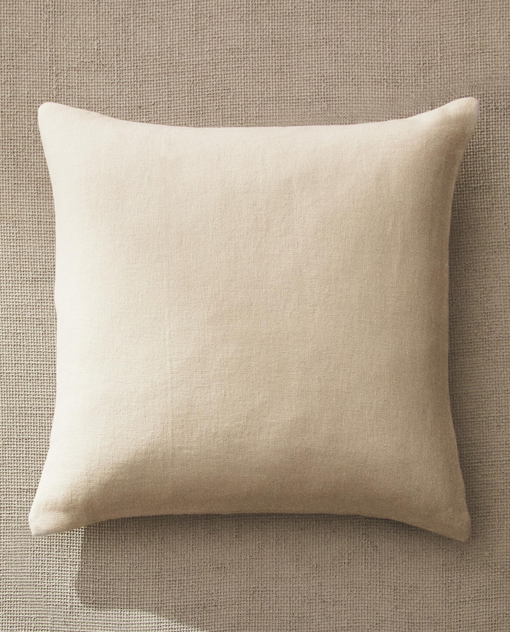 Zara Home наволочка декоративная из льна, молочный