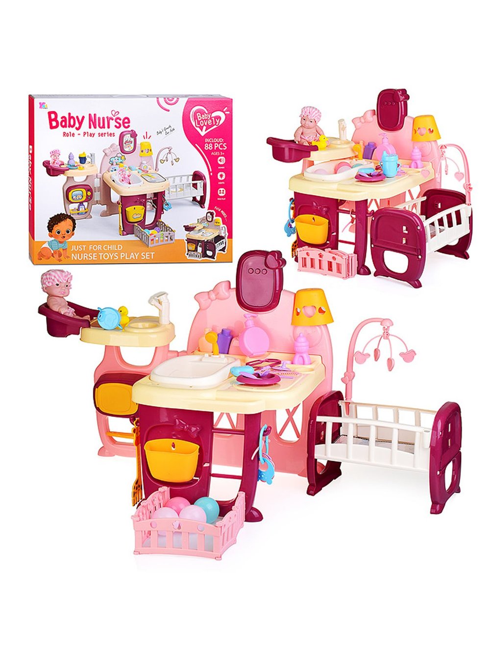 Игровой набор Мебель для кукол, с куклой (HL-3)