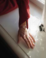 Колье Восьмерка на шнурке