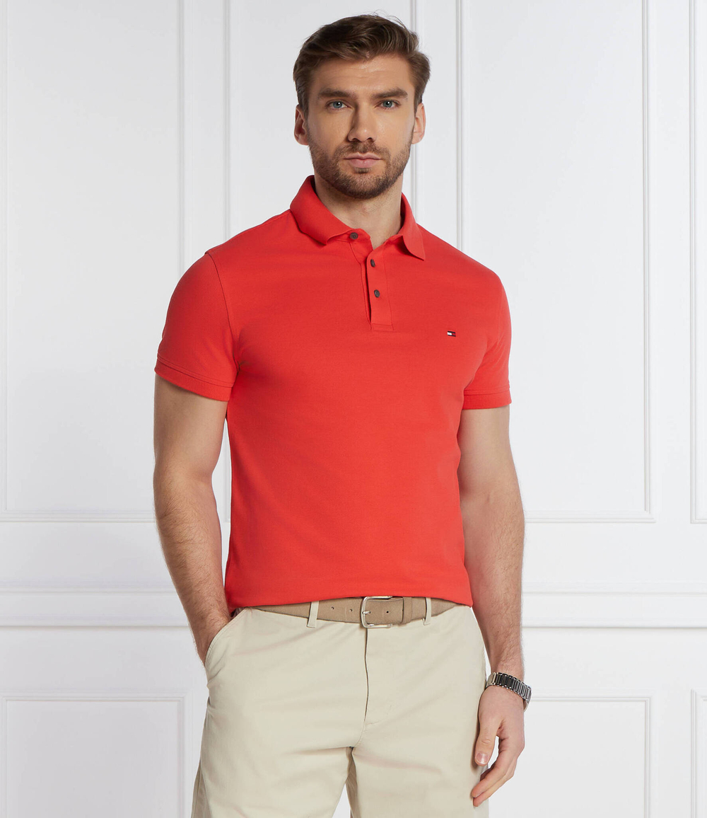 Поло Tommy Hilfiger - коралловый(MW0MW17771)