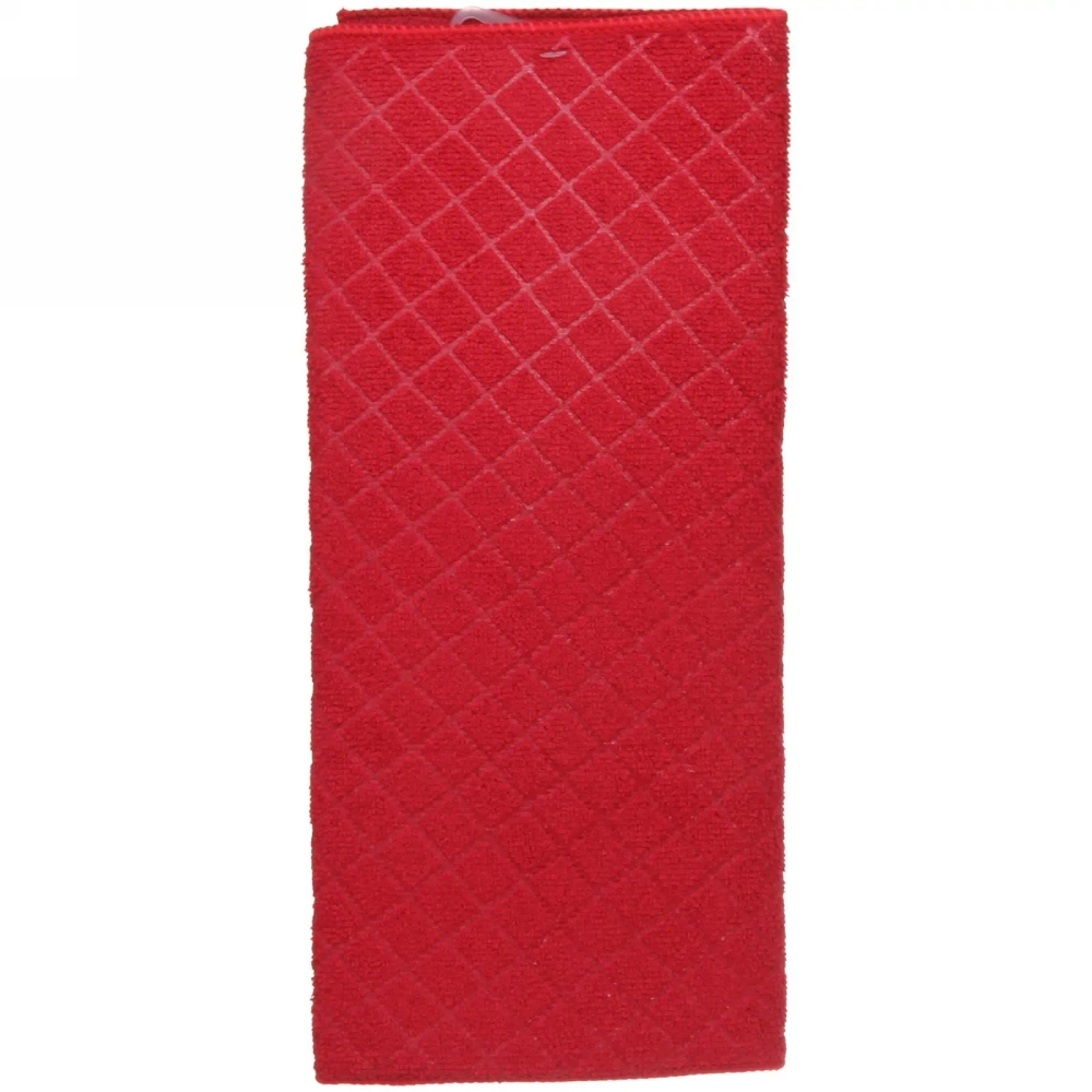 Коврик для сушки посуды 38*50см «Ромбы» красный