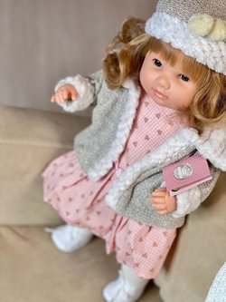 Кукла Berbesa мягконабивная 42см SANDRA в пакете (4419K)