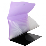 Папка-картотека Alingar, A4, 330х250 мм, на пуговице, пластик, 600 мкм, 13 отделений, папка-планшет, сиреневый клапан