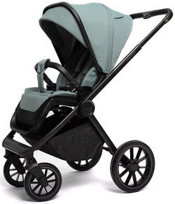 Детская коляска Peppy Monaco 2 в 1 Mint (мятный), рама черная