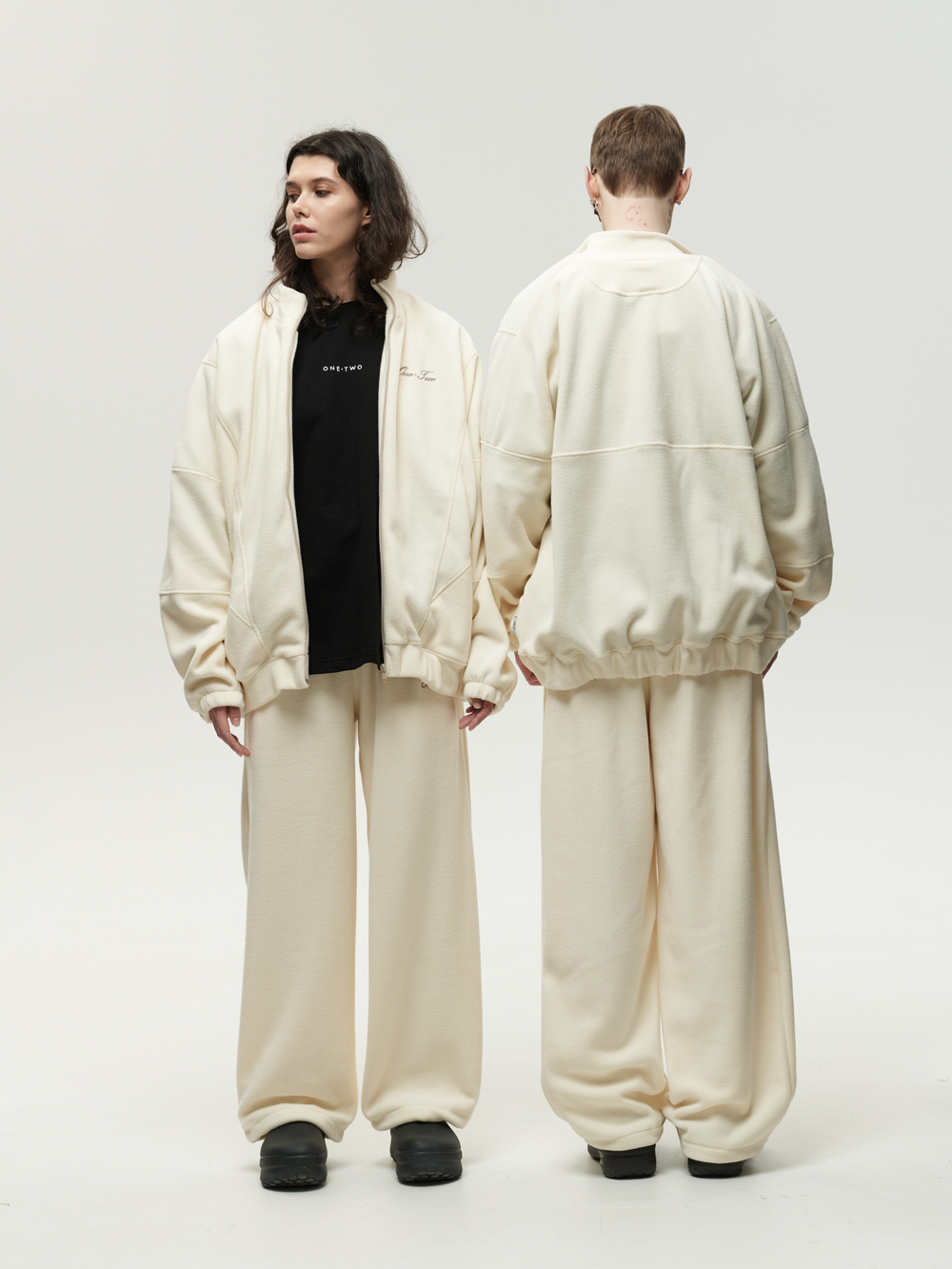 Drawstring Sweatpants Cream