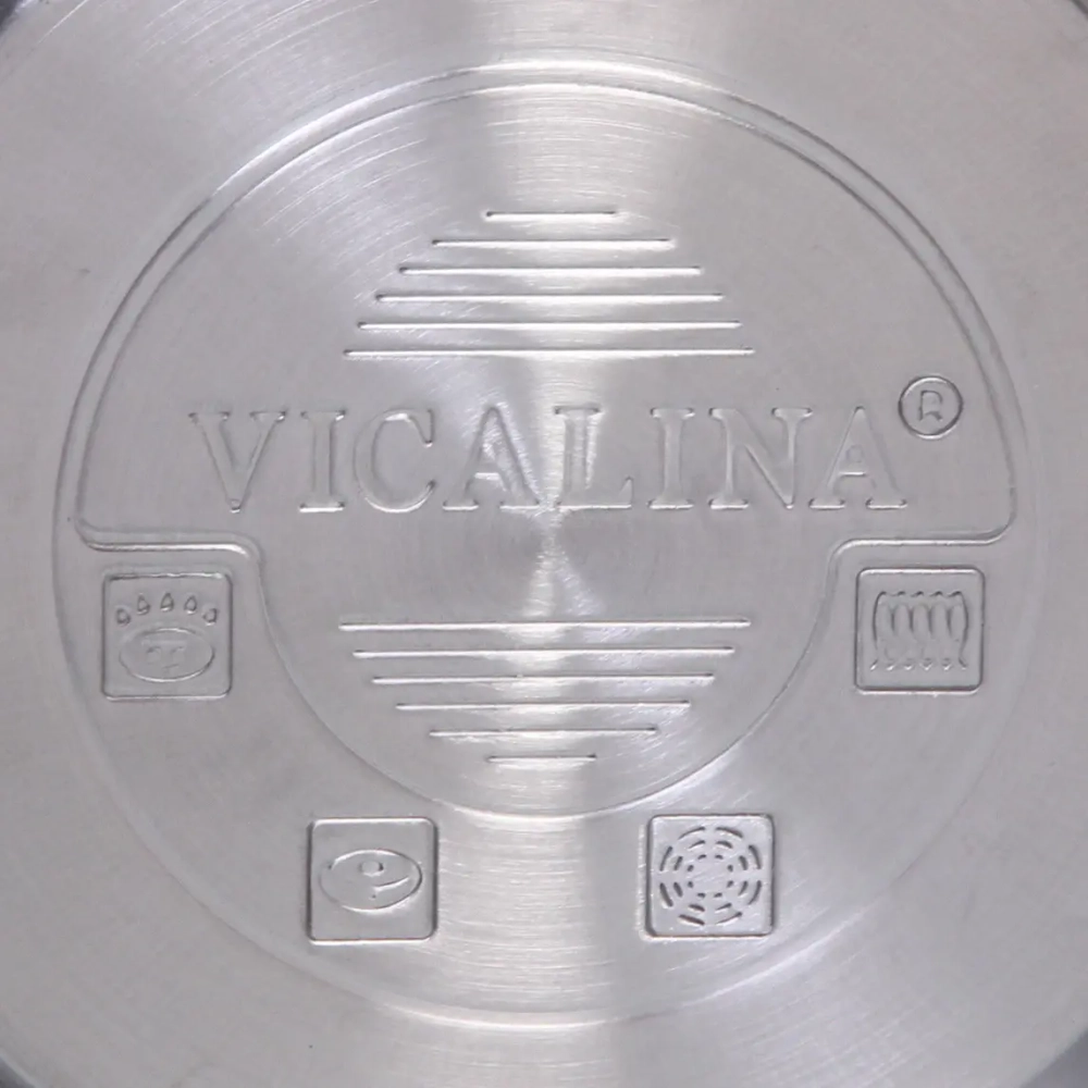 Чайник из нержавеющей стали 1л «Vicalina» с ситом, черный