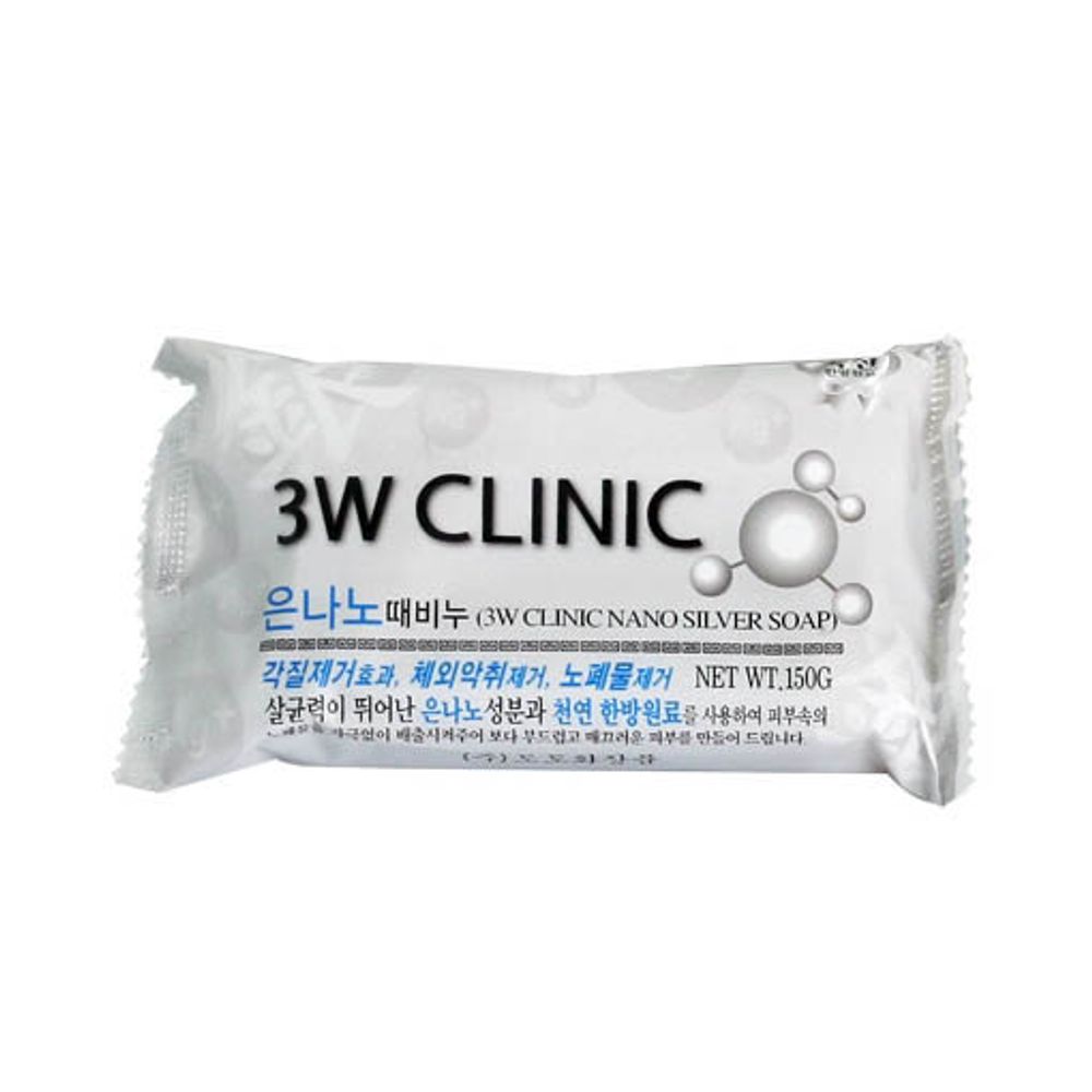 Мыло 3W Clinic Nano Silver Soap с частицами серебра 121 г