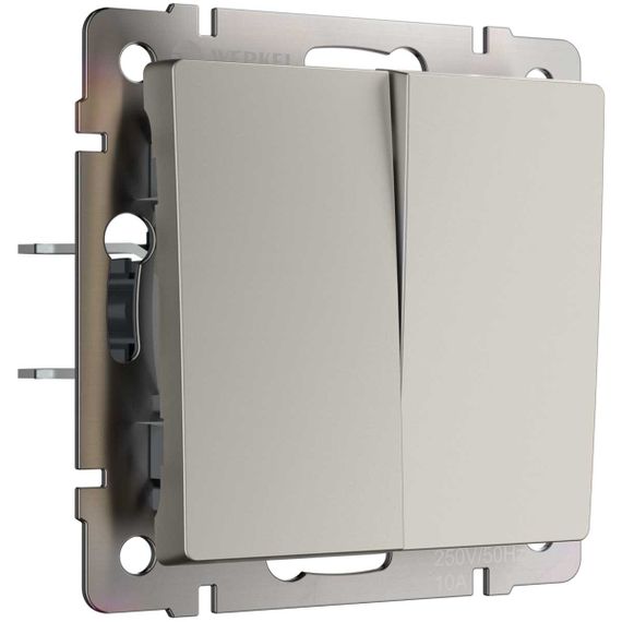 Перекрестный выключатель двухклавишный (дымчатый) W1223004/ a069460